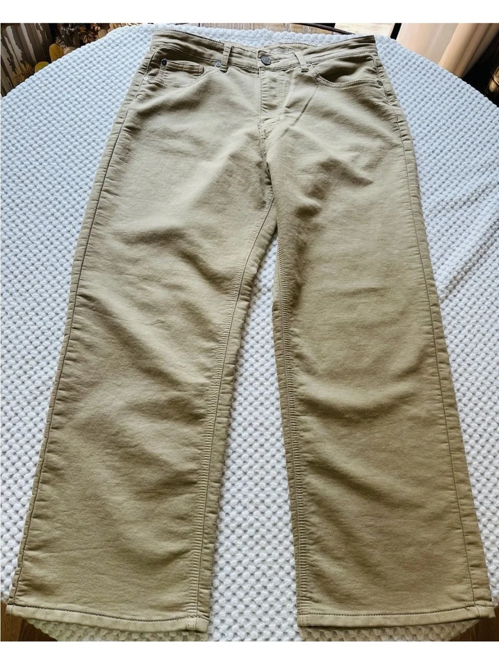 Articles OF Society Men’s 34x30 Baggy Fit Denim British Khaki Jeans